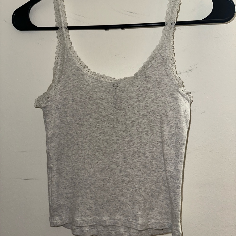 H&M White Ribbed Tank Top - Picture 4 of 5